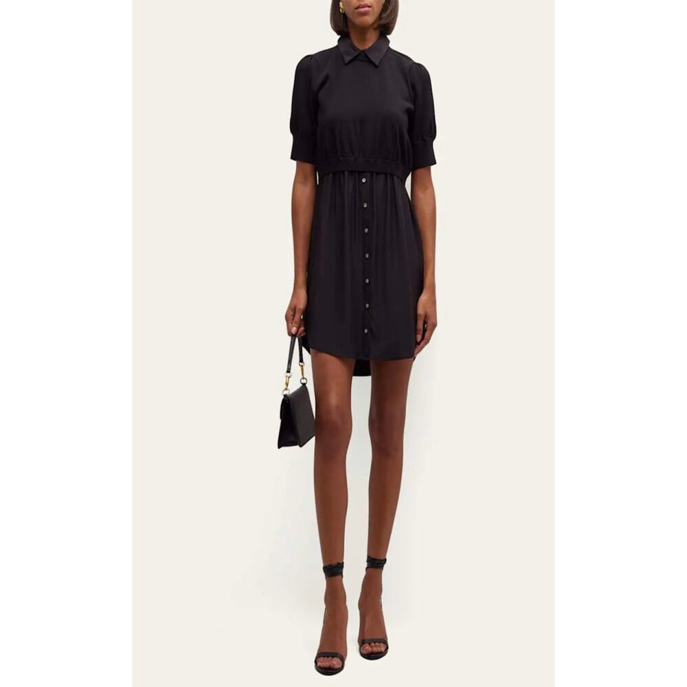 CINQ A SEPT Lydia Silk-Blend Combo Mini Dress - XS (new)